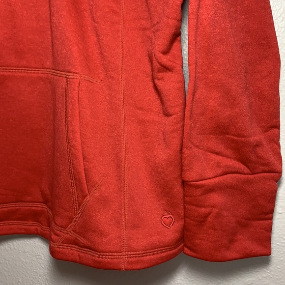 Mountain Mama Christmas red sweatshirt Sz XXL funnel neck fleece lined pullover - Picture 3 of 11